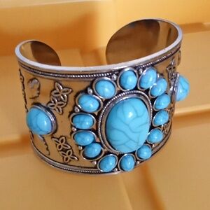 New Southwest Turquoise Cuff Bracelet